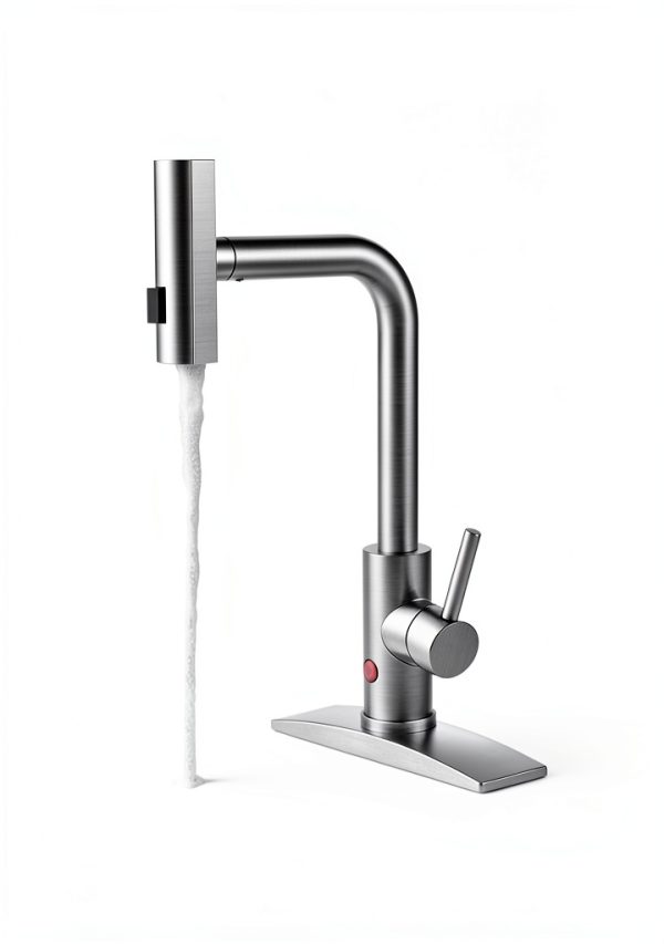 FORIOUS Touchless Kitchen Faucet Stainless Steel Waterfall-1