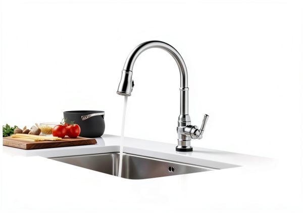 Delta Touchless Kitchen Faucet Venetian Bronze Zinc Modern-8