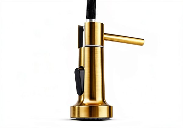 GIMILI Touchless Kitchen Faucet Gold Stainless Steel Pull-3