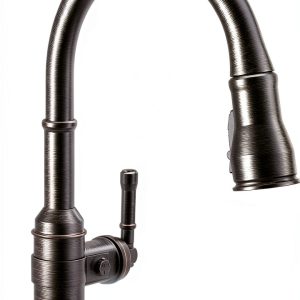 Delta Touchless Kitchen Faucet Venetian Bronze Zinc Modern-0