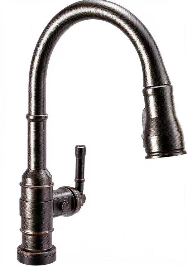 Delta Touchless Kitchen Faucet Venetian Bronze Zinc Modern-0