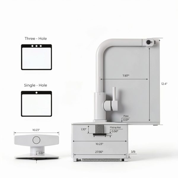 FORIOUS Touchless Kitchen Faucet Stainless Steel Waterfall-4