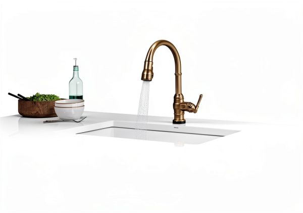 Delta Touchless Kitchen Faucet Venetian Bronze Zinc Modern-6