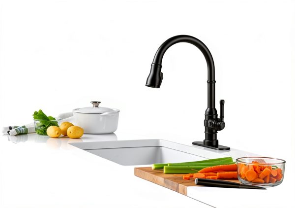 Delta Touchless Kitchen Faucet Venetian Bronze Zinc Modern-7