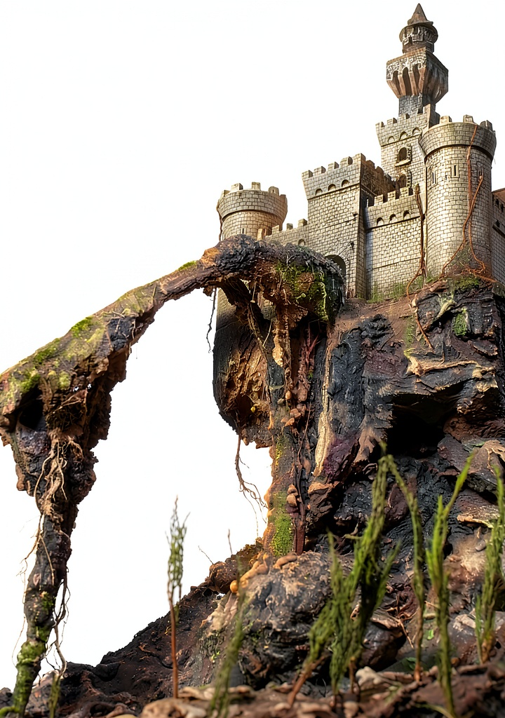 Trollkarlens Ring eBook open on a tablet showing fantasy illustrations